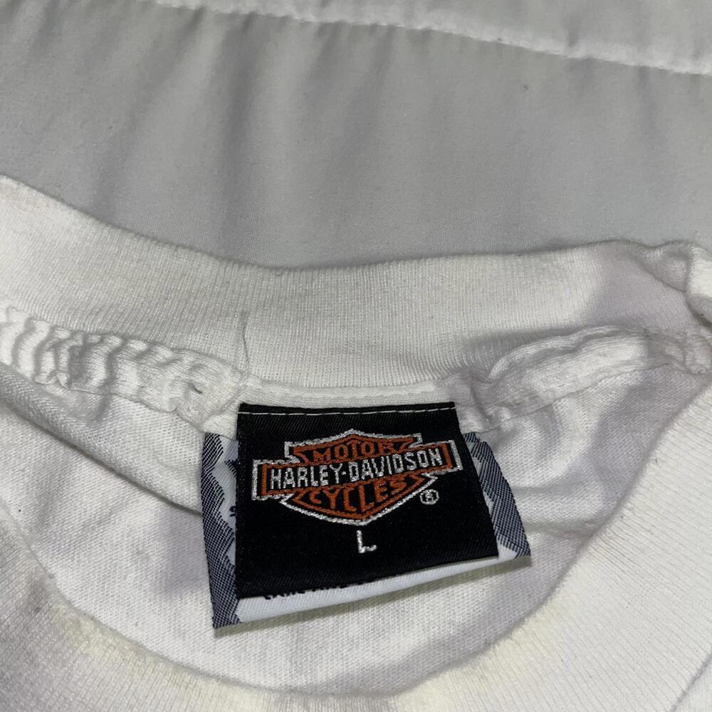 Vintage 1996 Harley Davidson Lee Tag 94 Special Men’s Large White Graphic TShirt - Picture 6 of 8